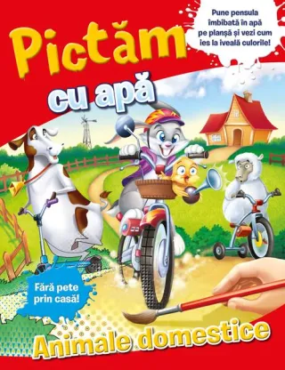 Pictăm cu apă: animale domestice