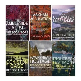 Lake District Mysteries Collection 6 Books Set Pack By Rebecca Tope (Ambleside Alibi, Coniston Case, Troutbeck Testimony, Hawkshead Hostage, Ullswater Undertaking, Askham Accusation)