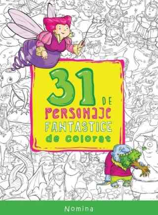31 de personaje fantastice de colorat