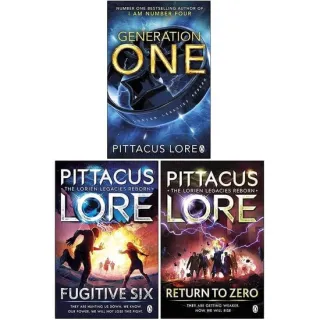 Lorien Legacies Reborn Series 3 Books Collection Set By Pittacus Lore (fugitive Six, Return To Zero, Generation One)