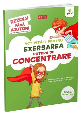 Activități pentru exersarea puterii de concentrare (3-5 ani). Rezolv fără ajutor!