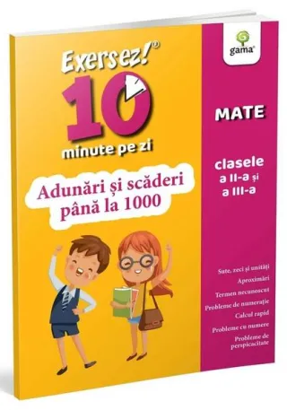 Adunări și scăderi până la 1000