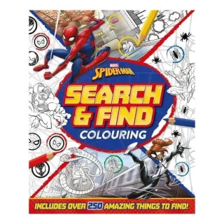 Marvel Spiderman: Search & Find Colouring