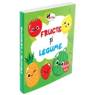 Fructe și legume. Carte din material textil