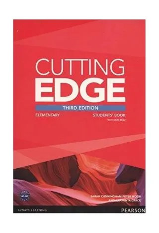 Cutting Edge A2, Elementary level, 3rd Edition, Students' Book and DVD Pack