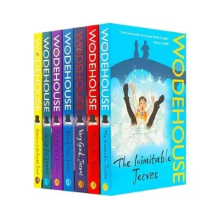 Jeeves and Wooster Series by P.G. Wodehouse Collection 7 Books Set (The Inimitable Jeeves, Carry On, Very Good, Thank You, Right Ho, Ring for Jeeves, Jeeves and the Feudal Spirit)