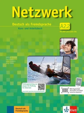 Netzwerk A2.2 Kursbuch/Arbeitsbuch Teil 2 +2CDs+DVD