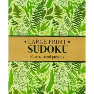 Large Print Sudoku (Green Ferns)