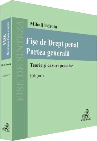 Fișe de Drept penal. Partea generală