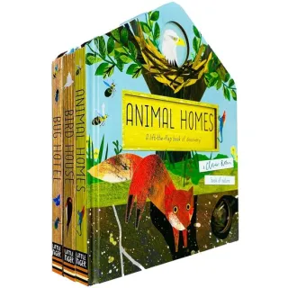 A Clover Robin Book of Nature Series 3 Books Lift-the-flap Collection Set (Bird House, Bug Hotel & Animal Homes) Clover Robin ,