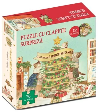 Crăciunul familiei Motănilă - Carte + Puzzle