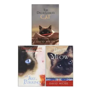 David Michie The Dalai Lamas Cat 3 Books Bundle Collection (The Dalai Lama's Cat, The Art of Purring, The Power of Meow)