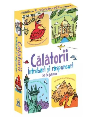 Calătorii. Întrebări și răspunsuri. 50 de jetoane