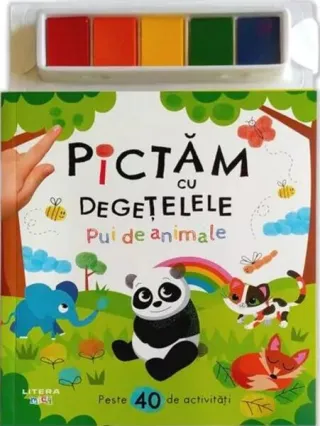 Pictăm cu degețelele. Pui de animale