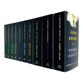 The Bourne Trilogy Series Collection Robert Ludlum 10 Books Set (The Bourne Imperative, The Bourne Legacy, The Bourne Supremacy, The Bourne Ultimatum, The Bourne Identity, The Bourne Objective, The Bourne Sanction, Deception, Betrayal, Dominion)