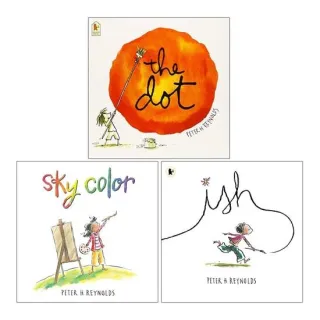 Peter H. Reynolds Creatrilogy Collection 3 Books Set (The Dot, Sky Color & Ish)