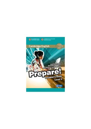 Cambridge English Prepare! Level 2 Student's Book