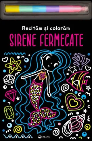 Sirene fermecate – Recităm și colorăm