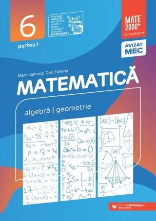 Matematică. Aritmetică, algebră, geometrie. Clasa a VI-a. Consolidare. Partea a I-a