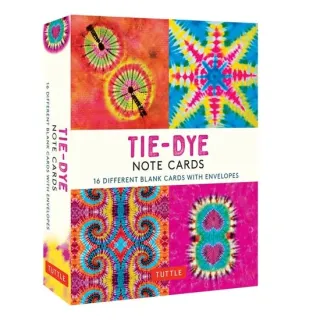 TIE-DYE NOTE CARDS 16 Different Blank Cards & Envelopes