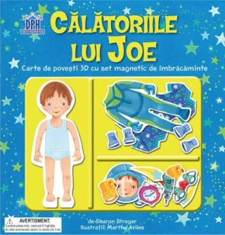 Călătoriile lui Joe. Carte de povești 3D cu set de magnetic de îmbrăcăminte