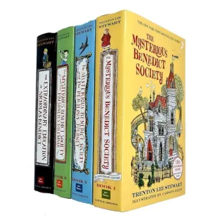 The Mysterious Benedict Society Series 4 Books Collection Set, Trenton Lee Stewart