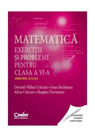 Matematică. Exerciţii şi probleme pentru clasa a VI-a. Semestrul al II-lea