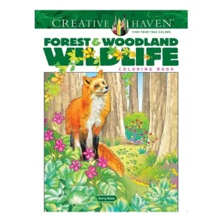 Creative Haven Forest & Woodland Wildlife Coloring Book