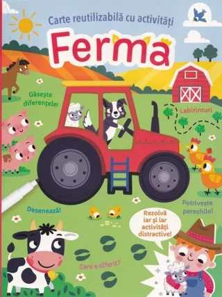 Ferma. Carte reutilizabilă cu activități