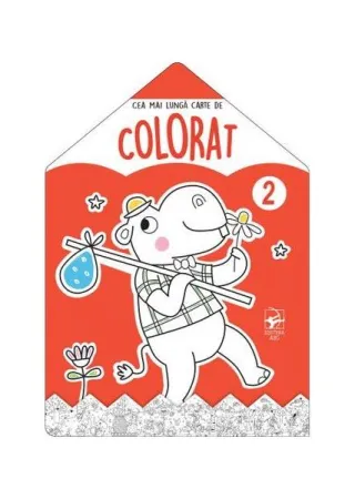 Hipopotamul. Cea mai lungă carte de colorat
