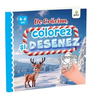 De Crăciun, colorez și desenez