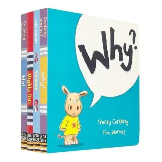 My First Library of 4 Humorous Stories Collection (Why?, Train!, Mighty Mo & No!)
