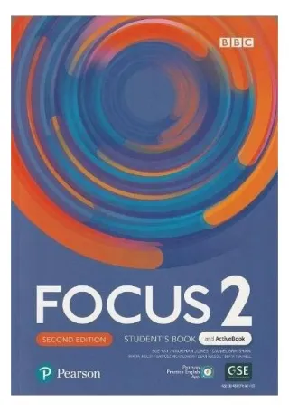 Focus 2 Student's Book and ActiveBook, 2nd edition (B1)