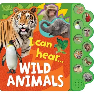 10-Button Super Sound Books - I Can Hear Wild Animals