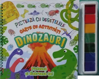 Dinozauri. Pictează cu degetele