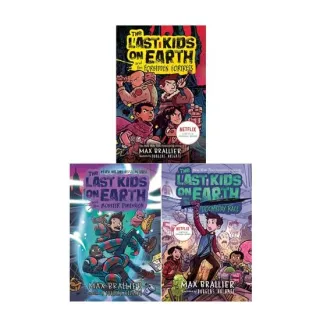 The Last Kids on Earth 3 Books Collection Set by Max Brallier (Books 7-9) (Doomsday Race, Forbidden Fortress, Monster Dimension)