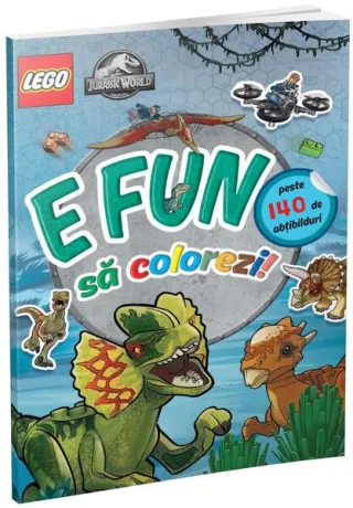 E fun să colorezi Jurassic World!