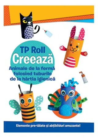 Creează animale de la fermă folosind tuburile de la hârtia igienică