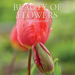 2025 Square Wall Calendar Flowers