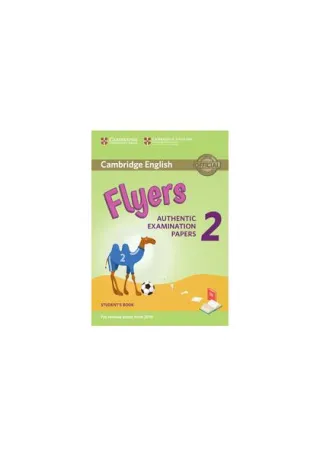 Cambridge English Young Learners 2 for Revised Exam from 2018 Flyers Student's Book
