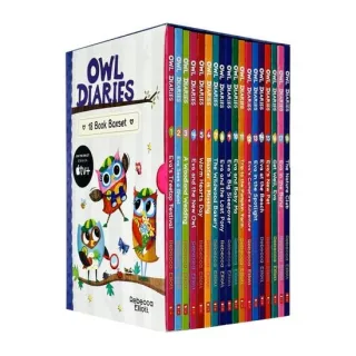 Owl Diaries Collection 1-18 Books Box Set By Rebecca Elliott (Eva's Treetop Festival, Eva Sees a Ghost, A Woodland Wedding, Eva and the New Owl, Warm Hearts Day, Baxter Is Missing & More)