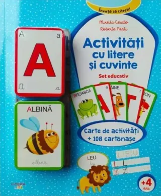 Activități cu litere și cuvinte. Set educativ