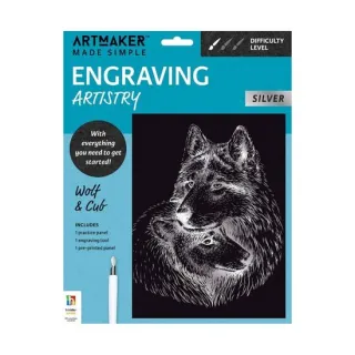 Art Maker Made Simple Engraving Artistry: Wolf & C(...)