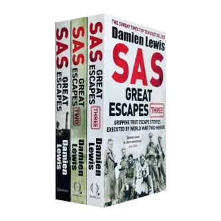 Damien Lewis SAS Great Escapes Series Collection 3 Books Set (SAS Great Escapes, SAS Great Escapes Two & SAS Great Escapes Three)