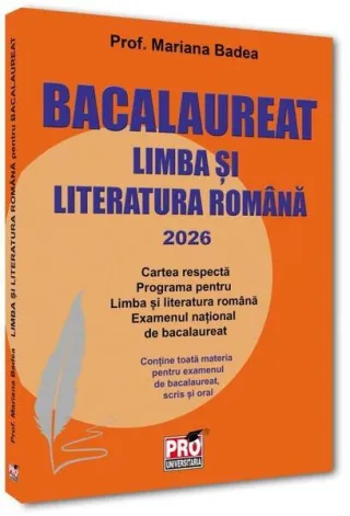 Limba și literatura română pentru bacalaureat 2026