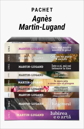 Pachet Agnès Martin-Lugand. Iubirea e o artă/Rătăcitorul/Oamenii fericiţi citesc şi beau cafea/Viața e ușoară, nu-ți face griji/În seara asta n-avem voie să plângem/Îmi pare rău, sunt așteptată/Într-o zi mă voi întoarce la tine/Ceea ce nu poate fi ascuns