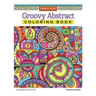 Groovy Abstract Coloring Book