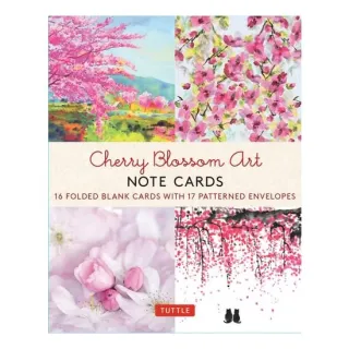 Cherry Blossom Art, 16 Note Cards: 16 Different Bl(...)