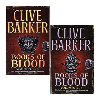 Books Of Blood Omnibus Series by Clive Barker 2 Books Collection Set (Volumes 1-6) - Fiction