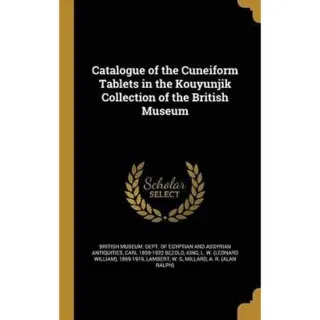 Catalogue of the Cuneiform Tablets, W. G. Lambert